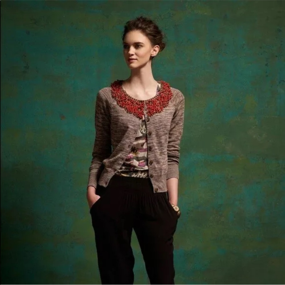 Anthropologie Jeweler’s Choice Cardi by Moth